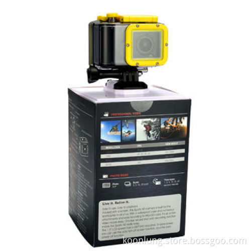 Ultra Small Sports Action Camcorder 50m Waterproof Action Camera, 5.0-megapixel 1080P Full HD